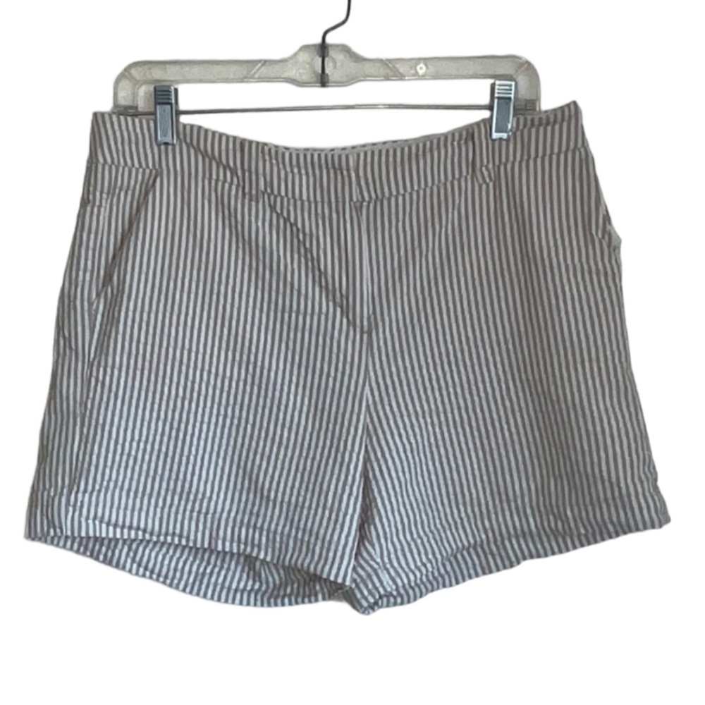 Sandro 100% Cotton Seersucker Shorts GUC Size 8 GUC